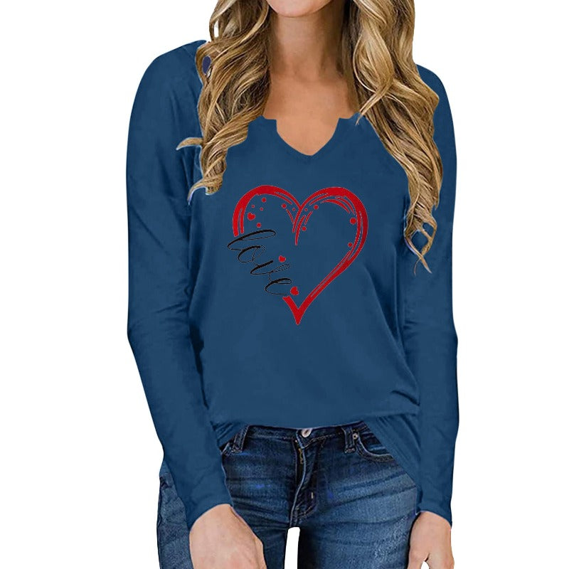 Love Struck: Long Sleeve Top With Heart Detail