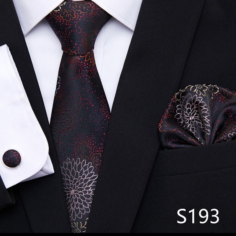 The All-In-One Accessory Powerhouse: Tie, Handkerchief, & Cufflinks Set