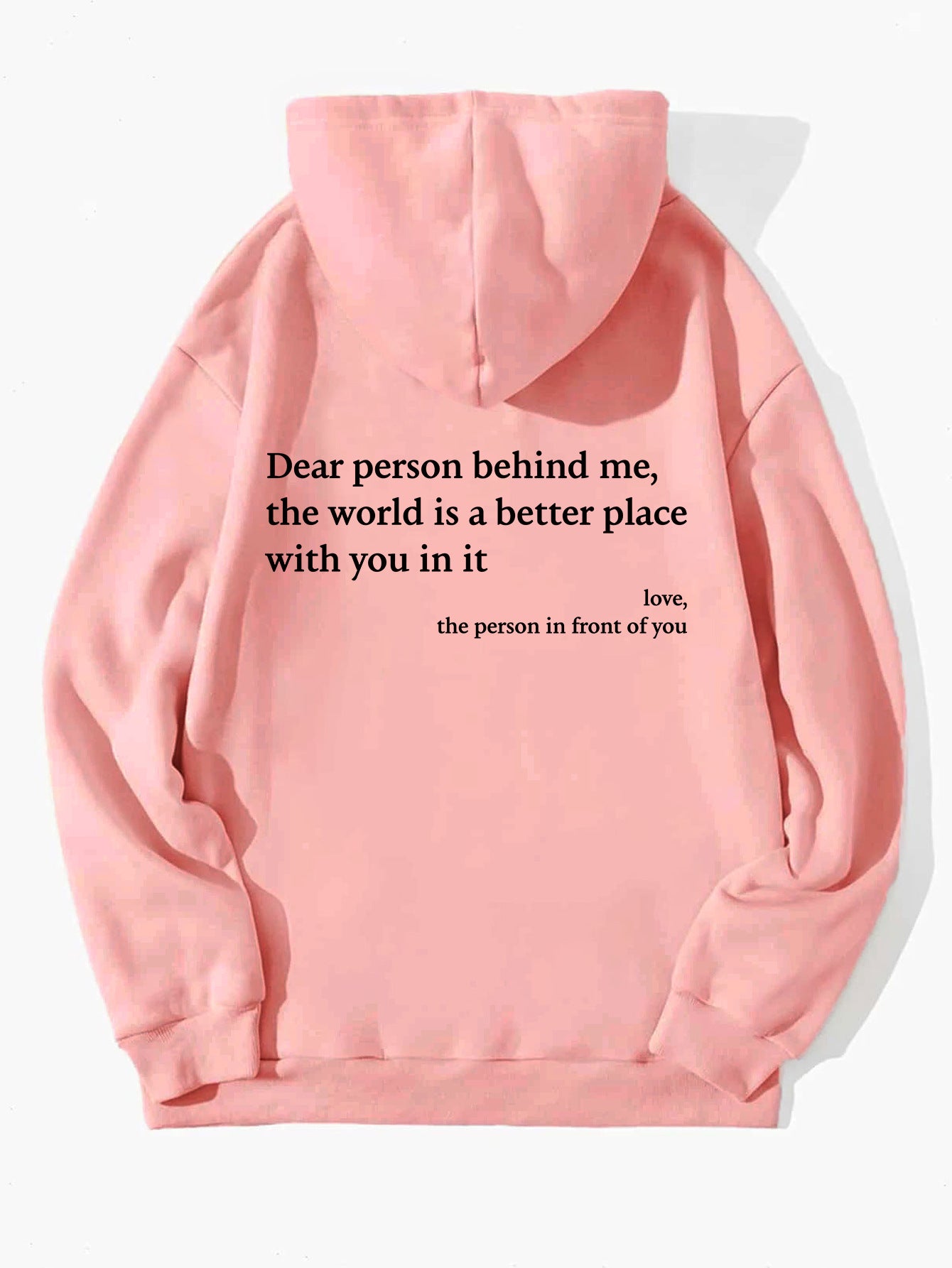 Share The Vibe: Cozy Hoodie With A Positive Message