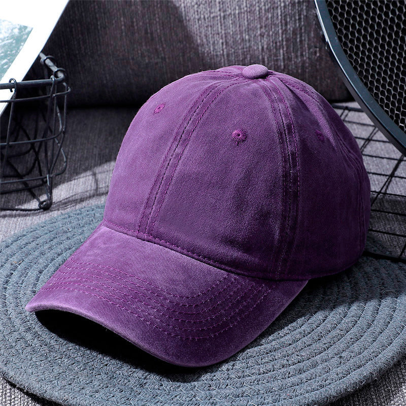 Washed Baseball Cap For Timeless Style