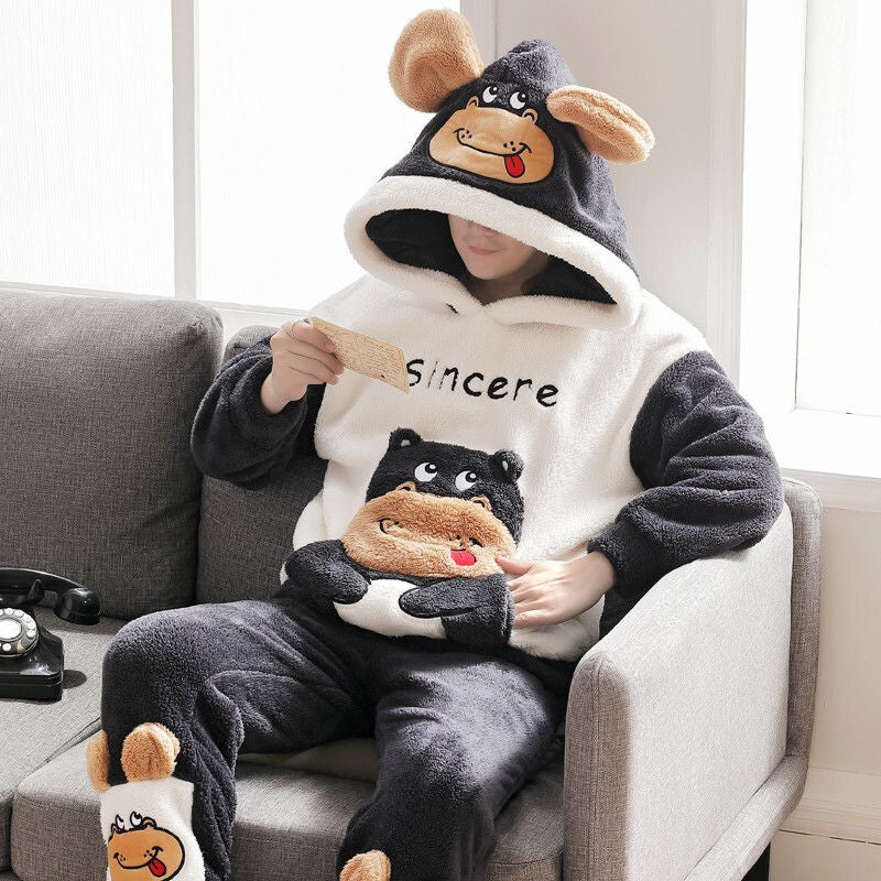 Cozy Up With Character: Animal Hooded Onesies For Men