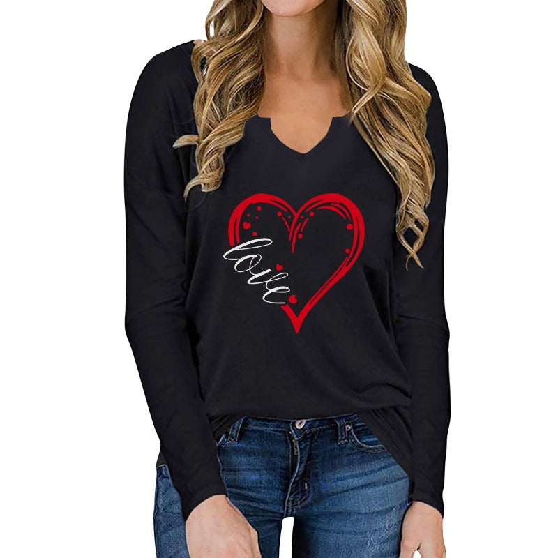 Love Struck: Long Sleeve Top With Heart Detail