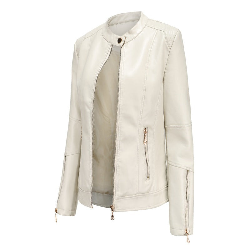 Modern Minimalism: The Short PU Leather Jacket