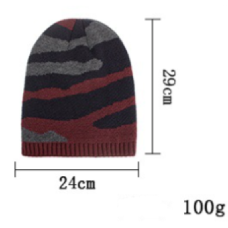 Top Your Look With Stripes: Warm Tricolor Beanie