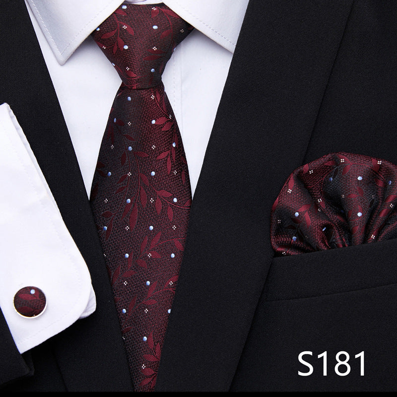 The All-In-One Accessory Powerhouse: Tie, Handkerchief, & Cufflinks Set