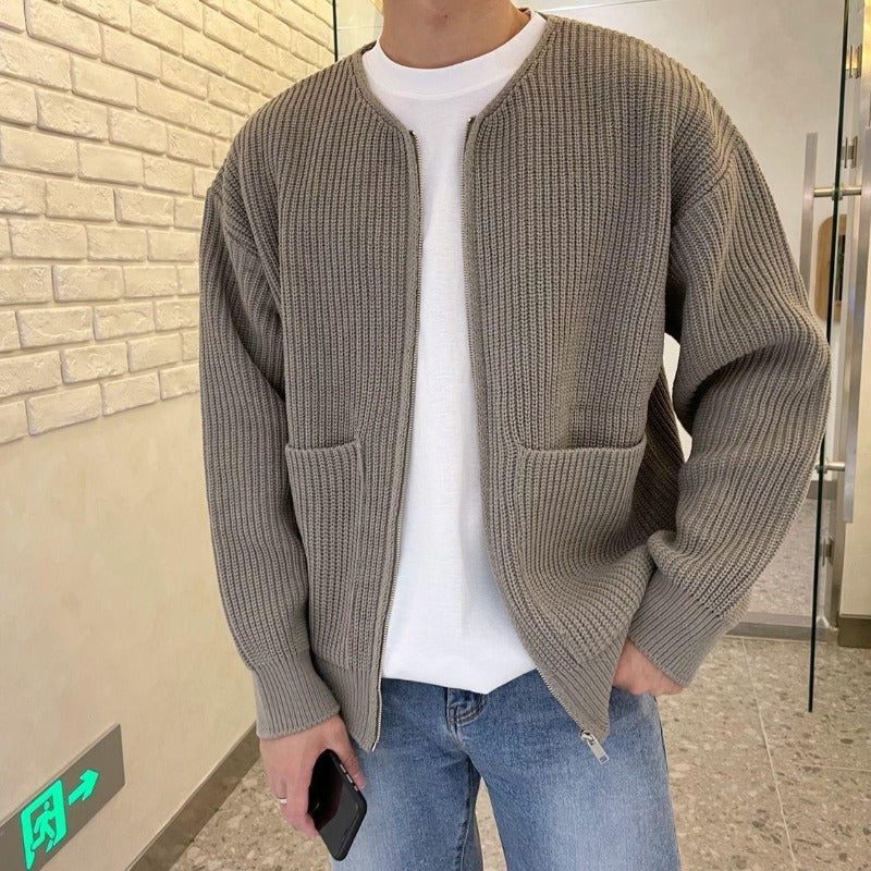 Cozy Knitted Men's Cardigan: Your New Go-To Sweater