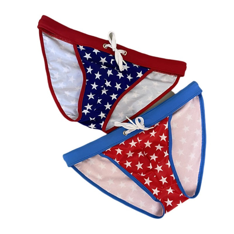 Freedom Feels: American Flag Swim Briefs