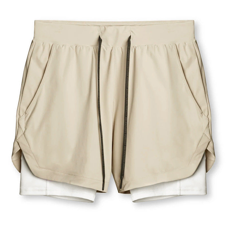 Conquer Your Workout In Comfort: Double-Layered Shorts With Hidden Pockets