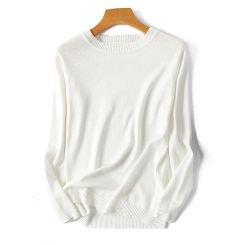 Knit Up Your Happiness: Women's O-Neck Sweater, Pure Bliss Guaranteed