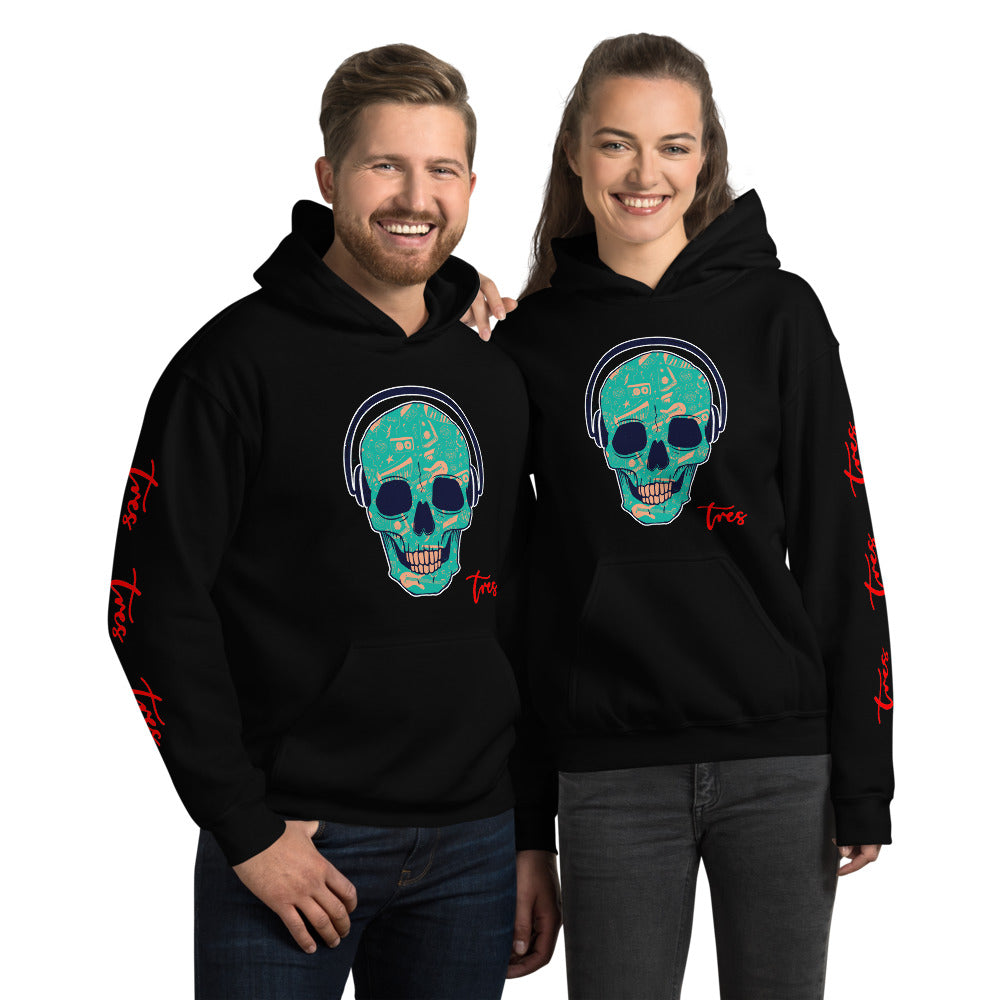 Unisex "DJ Skull" Hoodie: Your New Go-to For Cozy Evenings