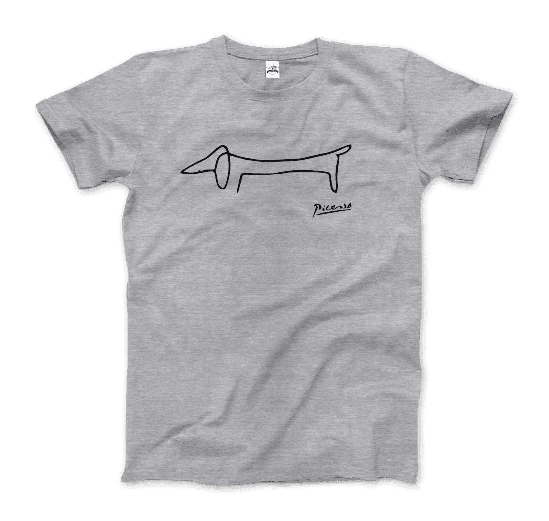 Honor Picasso's Playful Companion With This Artistic Dachshund T-Shirt