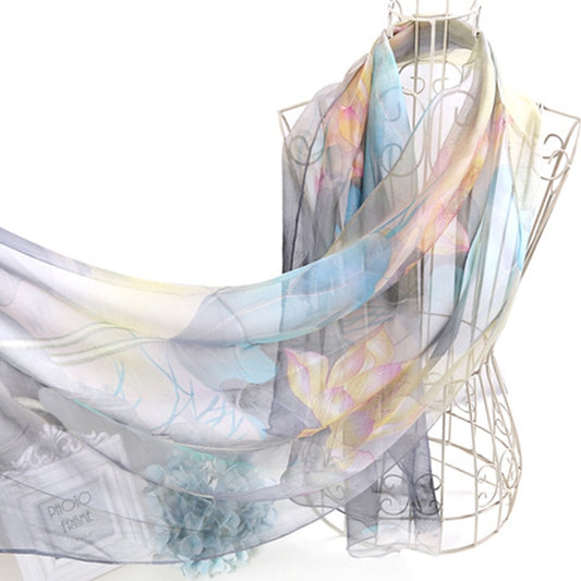 Sunshine & Blooms: Lighten Up With Colorful Floral Scarf Shawls