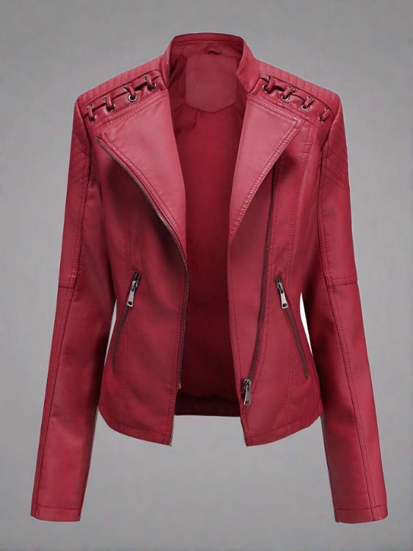 Elevated Faux Leather Jacket: For A Sleek Silhouette