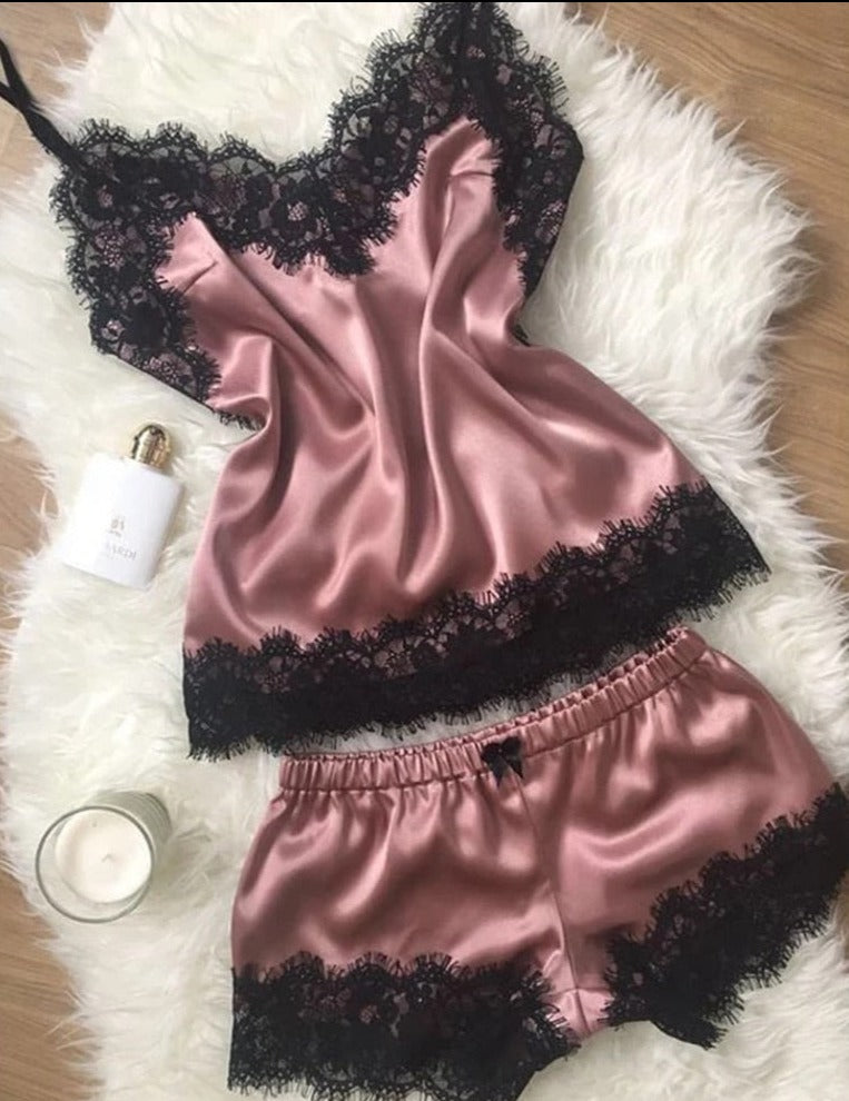 Sweet Dreams, Guaranteed: Satin Babydoll & Bowknot Shorts