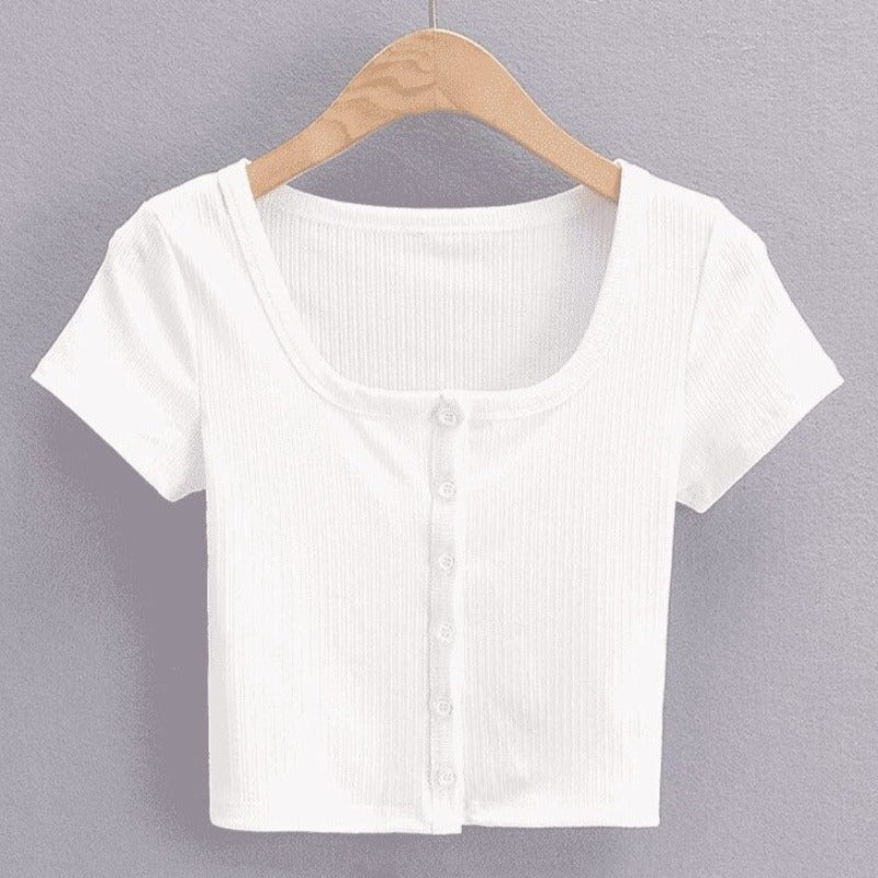 Dapper & Versatile Rib Knit Crop Top