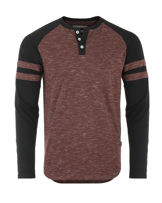 Long Sleeve Baseball Henley Shirt